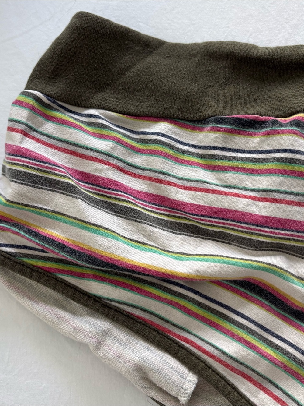 Hurley Women’s Olive Green Striped Shorts - Picture 6 of 12